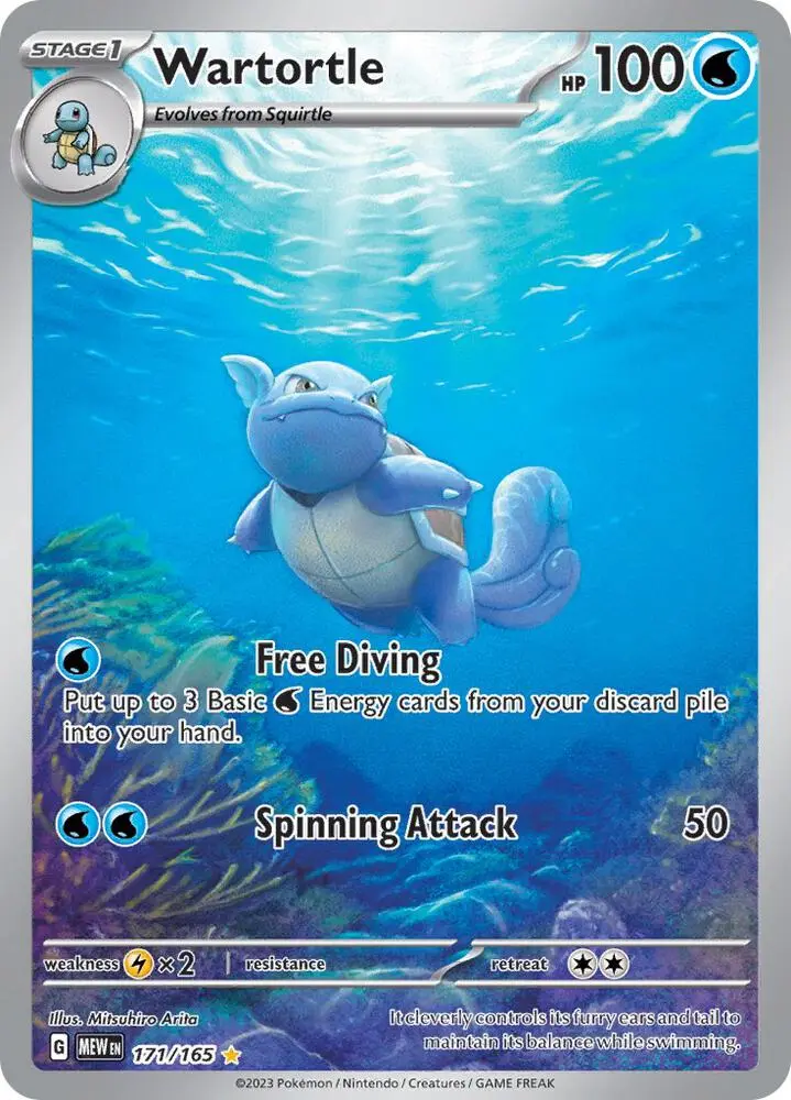 Wartortle, Pokémon 151 171/165