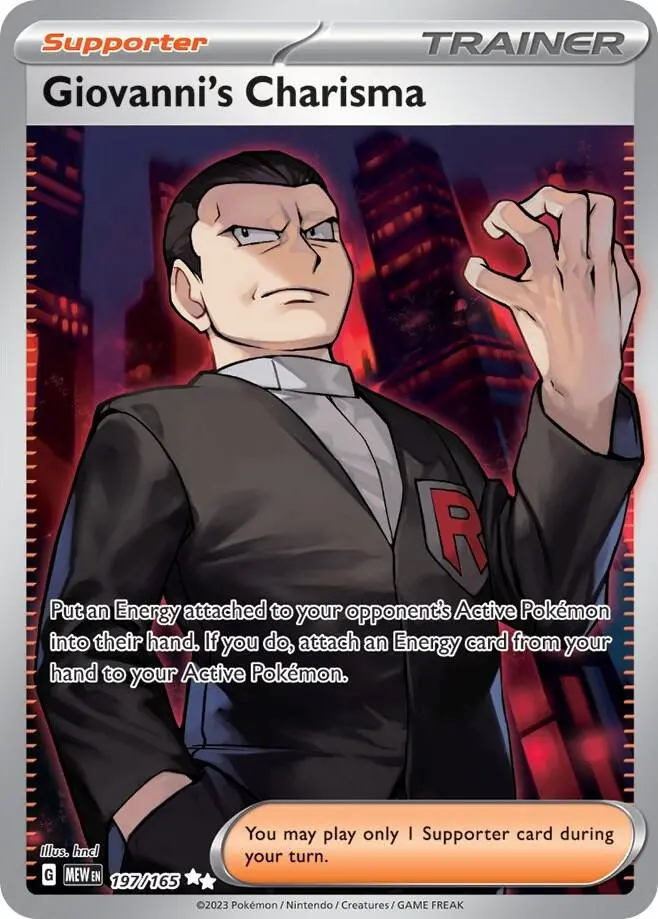 Giovanni's Charisma, Pokémon 151 197/165