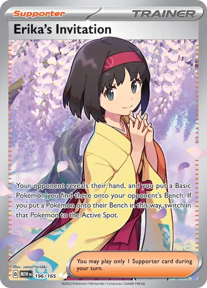 Erika's Invitation, Pokémon 151 196/165