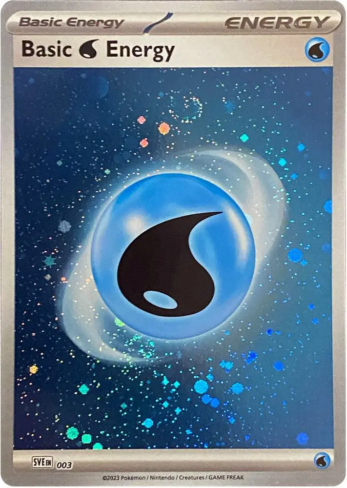 Basic Water Energy (Cosmos Holo), Scarlet & Violet Energy 003