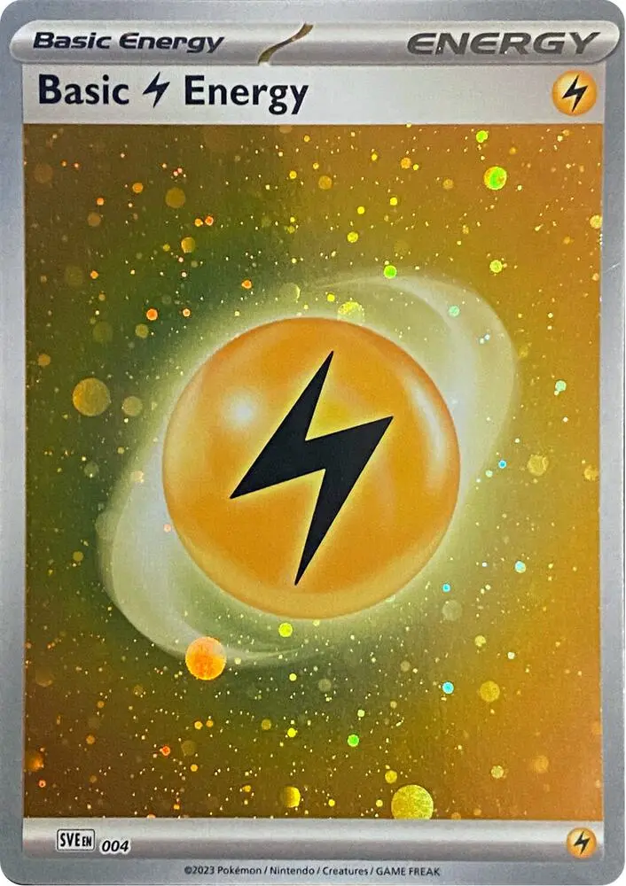 Basic Lightning Energy (Cosmos Holo), Scarlet & Violet Energy 004