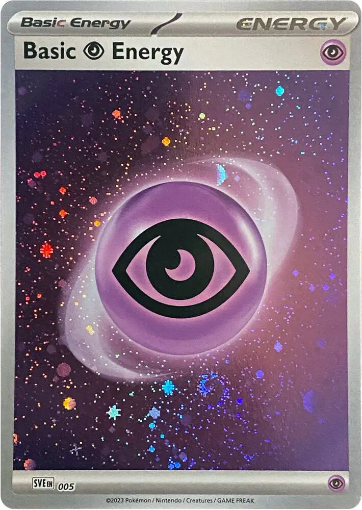 Basic Psychic Energy (Cosmos Holo), Scarlet & Violet Energy 005