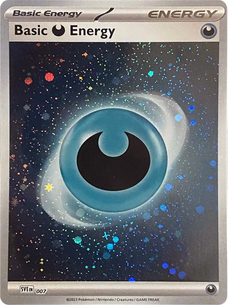 Basic Darkness Energy (Cosmos Holo), Scarlet & Violet Energy 007