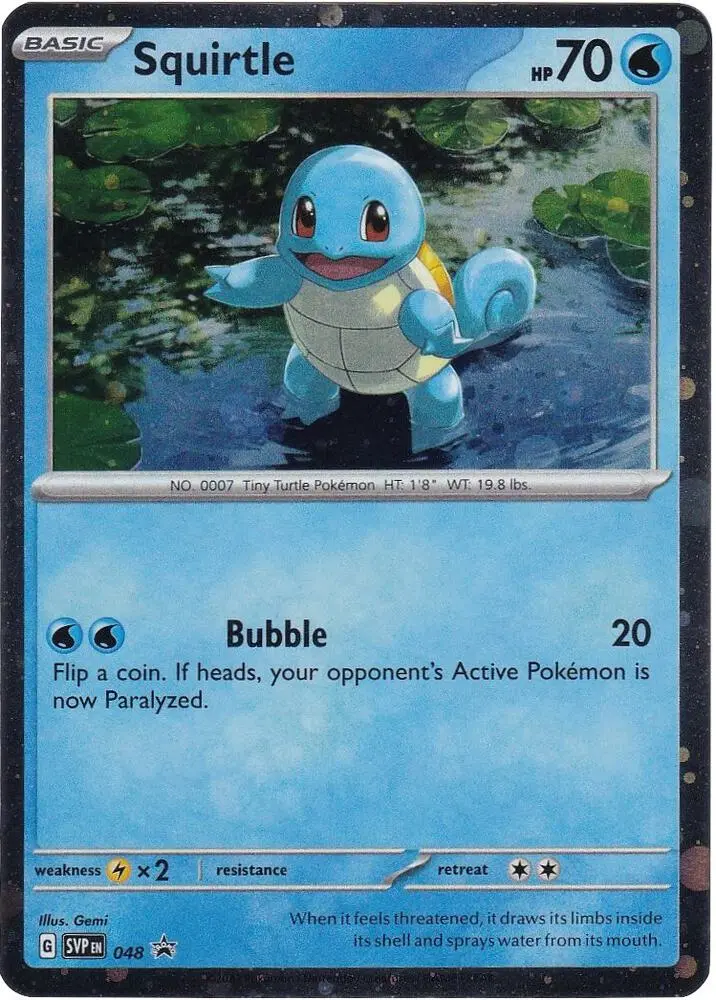 Squirtle, SVP Black Star Promos 048/225
