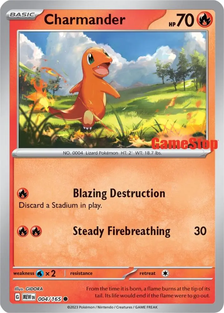 Charmander, Miscellaneous Cards & Products 004/165
