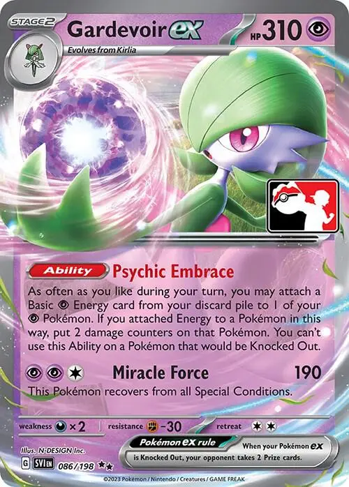 Gardevoir ex, Prize Pack Series Cards 086/198