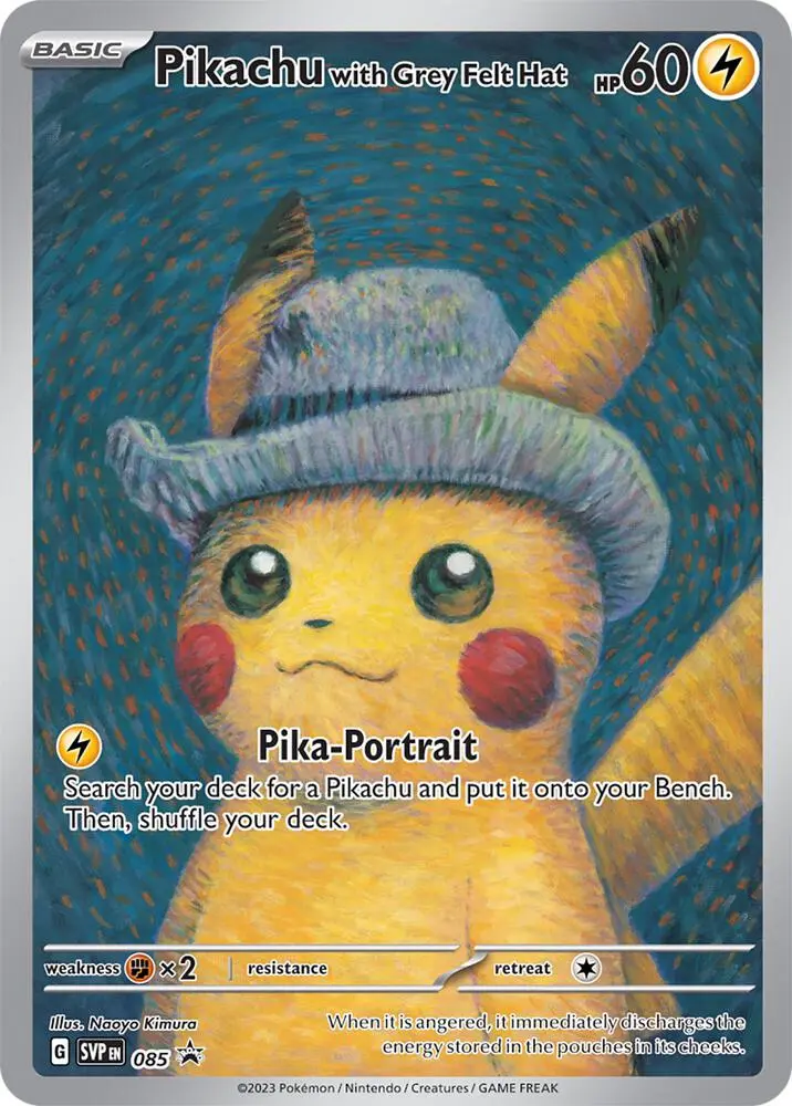 Pikachu with Grey Felt Hat, SVP Black Star Promos 085/225