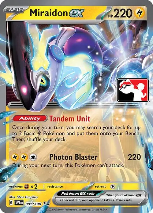 Miraidon ex, Prize Pack Series Cards 081/198