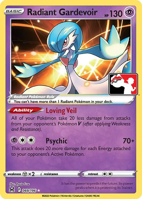 Radiant Gardevoir, Prize Pack Series Cards 069/196