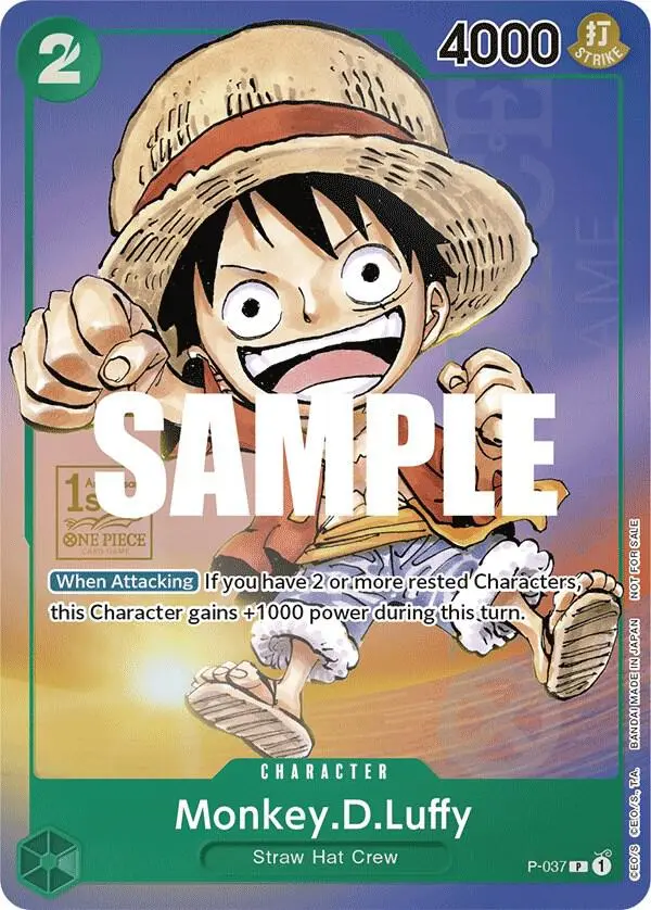 Monkey.D.Luffy (1st Anniversary Tournament), One Piece Promotion Cards P-037