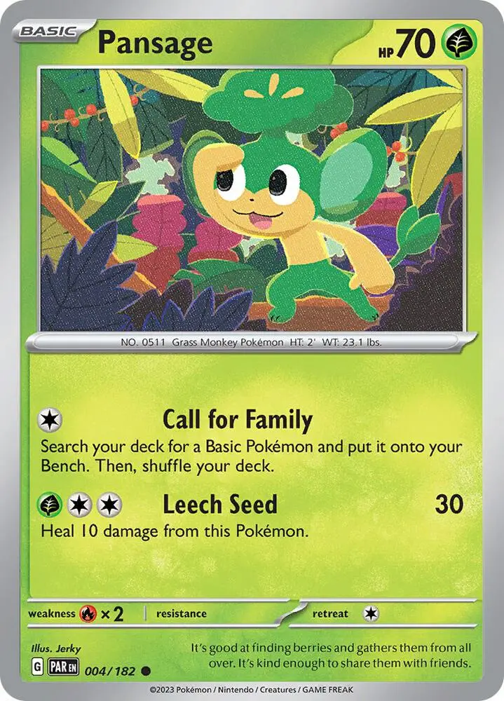 Pansage, Paradox Rift 004/182