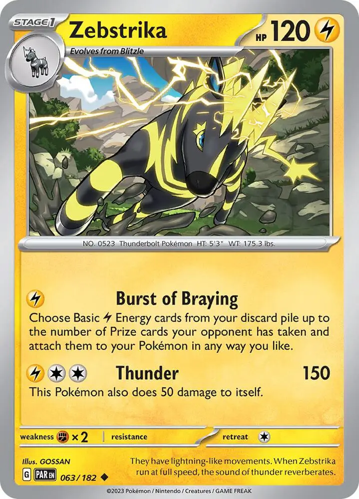 Zebstrika, Paradox Rift 063/182