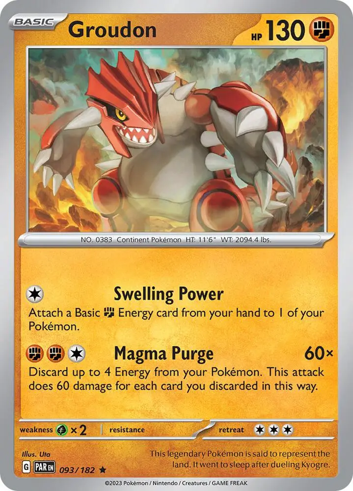 Groudon, Paradox Rift 093/182