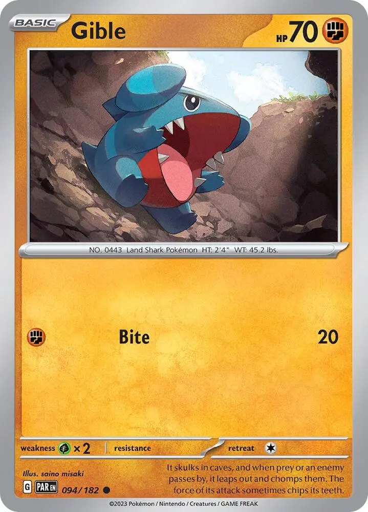 Gible, Paradox Rift 094/182