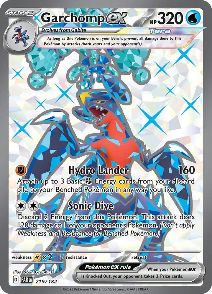 Garchomp ex, Paradox Rift 219/182