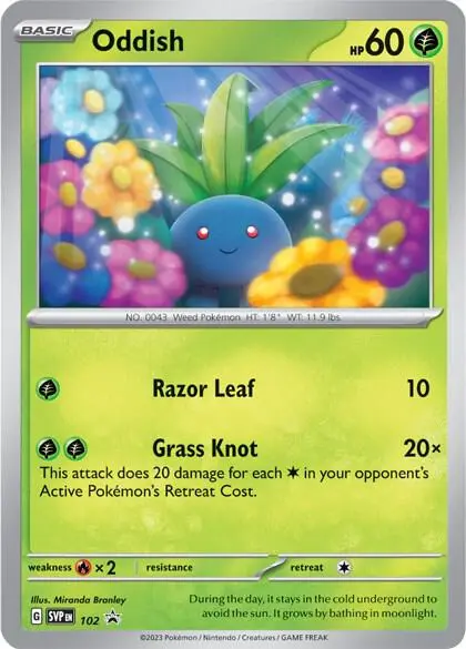 Oddish, SVP Black Star Promos 102/225
