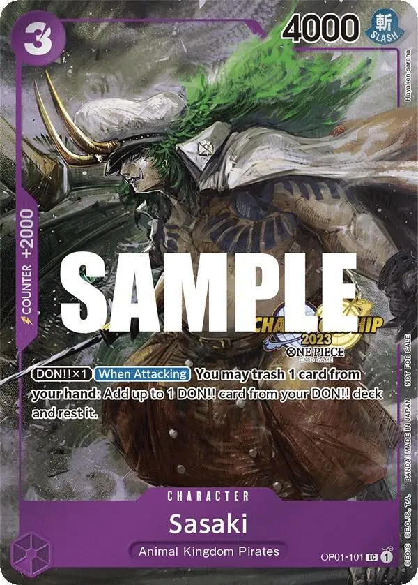 Sasaki (CS 2023 Event Pack), One Piece Promotion Cards OP01-101