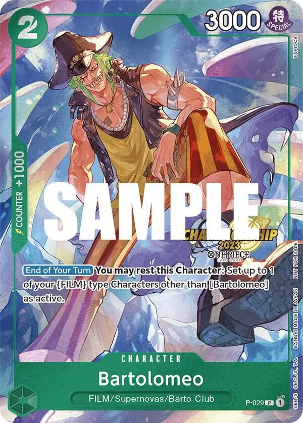 Bartolomeo (CS 2023 Event Pack), One Piece Promotion Cards P-029