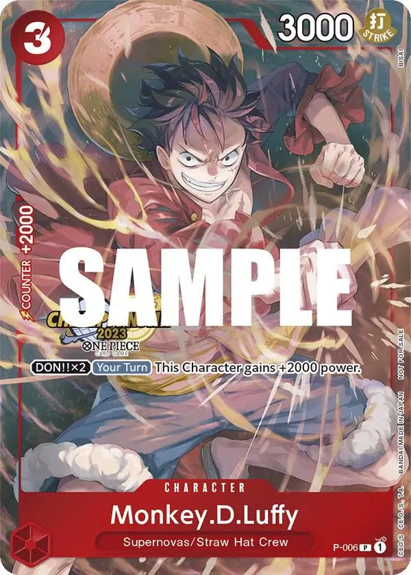 Monkey.D.Luffy (CS 2023 Celebration Pack), One Piece Promotion Cards P-006