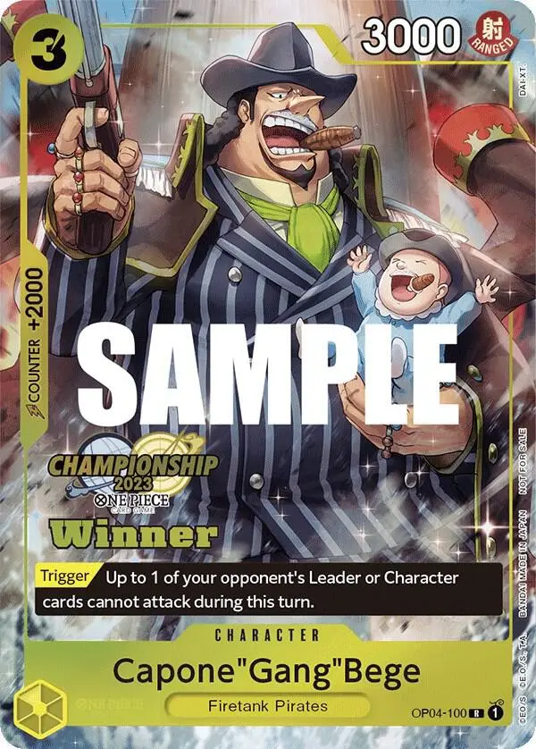Capone"Gang"Bege (CS 2023 Top Players Pack Winner), One Piece Promotion Cards OP04-100