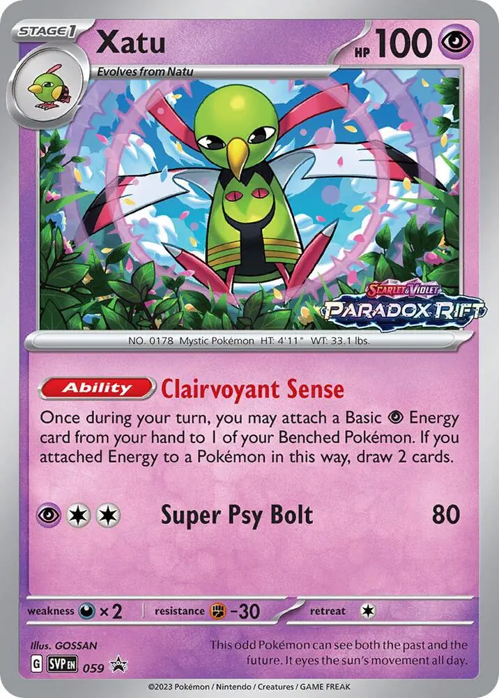 Xatu, SVP Black Star Promos 059/225