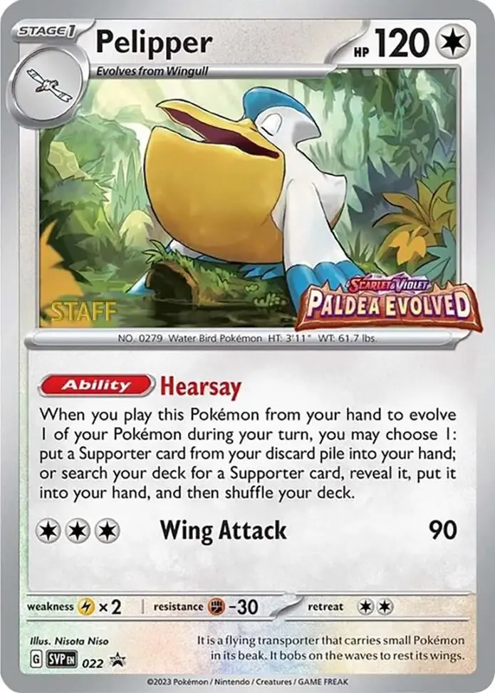 Pelipper, SVP Black Star Promos 022