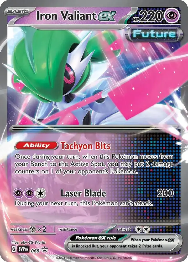 Iron Valiant ex, SVP Black Star Promos 068/225