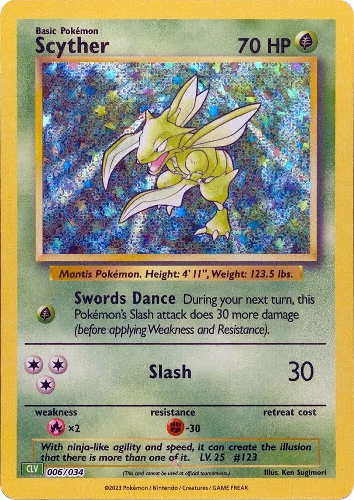 Scyther, Trading Card Game Classic 006/034
