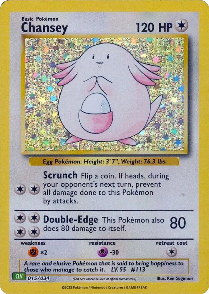 Chansey, Trading Card Game Classic 015/034