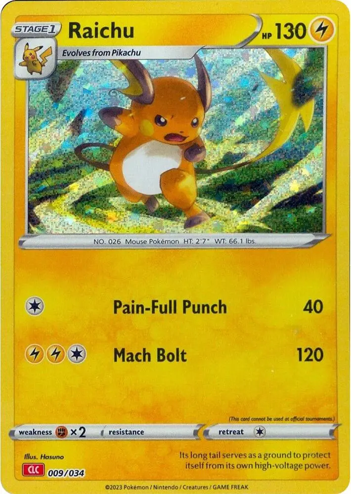 Raichu, Trading Card Game Classic 009/034