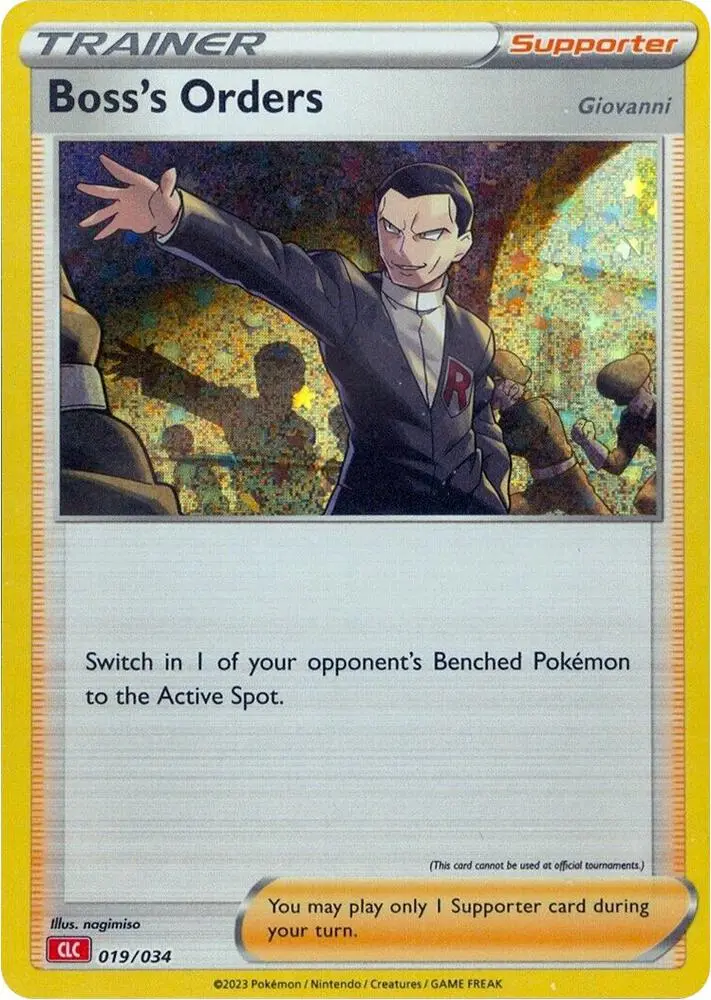 Boss's Orders [Giovanni] (CLV), Trading Card Game Classic 019/034