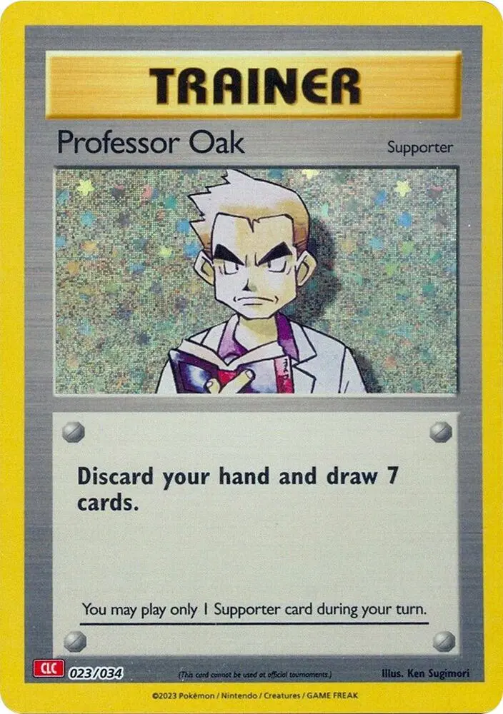 Professor Oak (CLV), Trading Card Game Classic 024/034