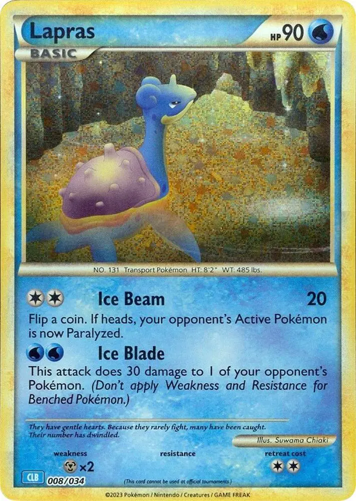 Lapras, Trading Card Game Classic 008/034