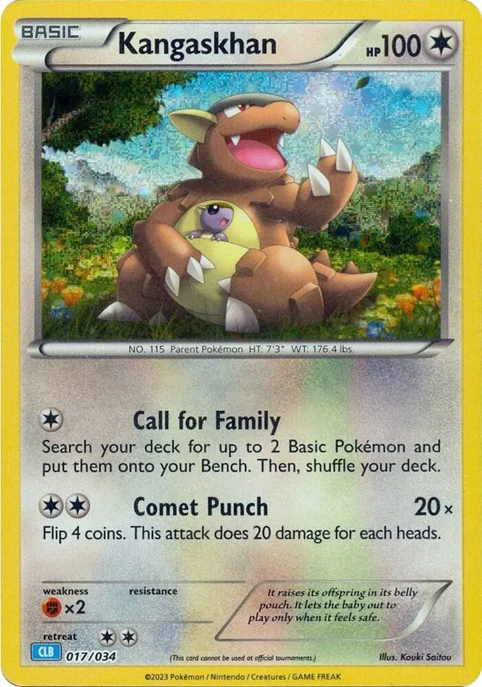 Kangaskhan, Trading Card Game Classic 017/034