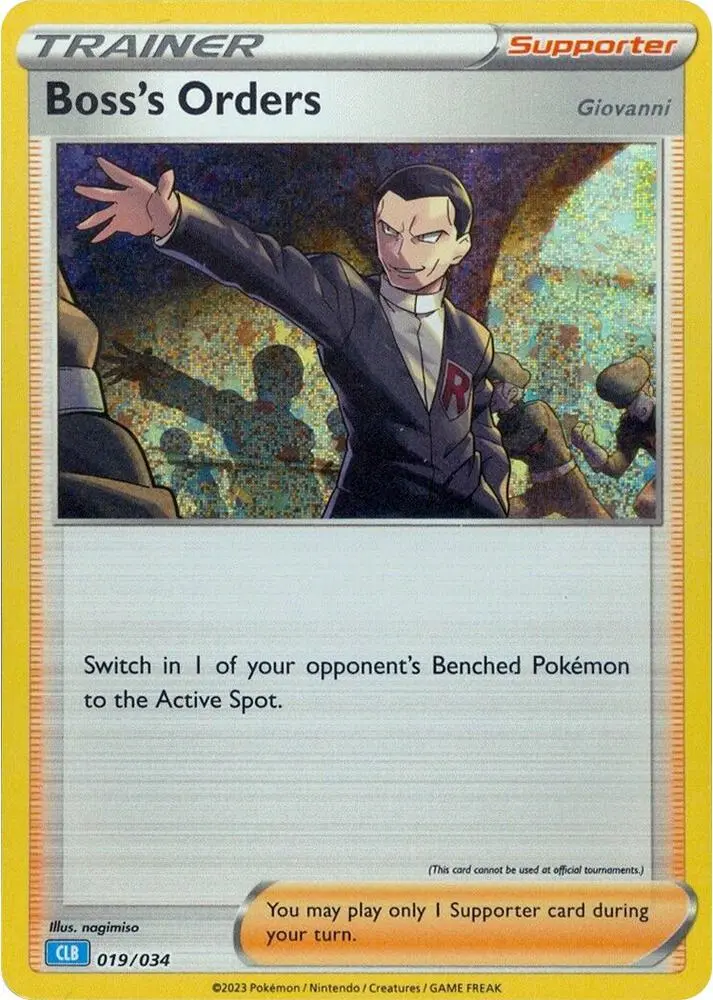 Boss's Orders [Giovanni] (CLB), Trading Card Game Classic 019/034