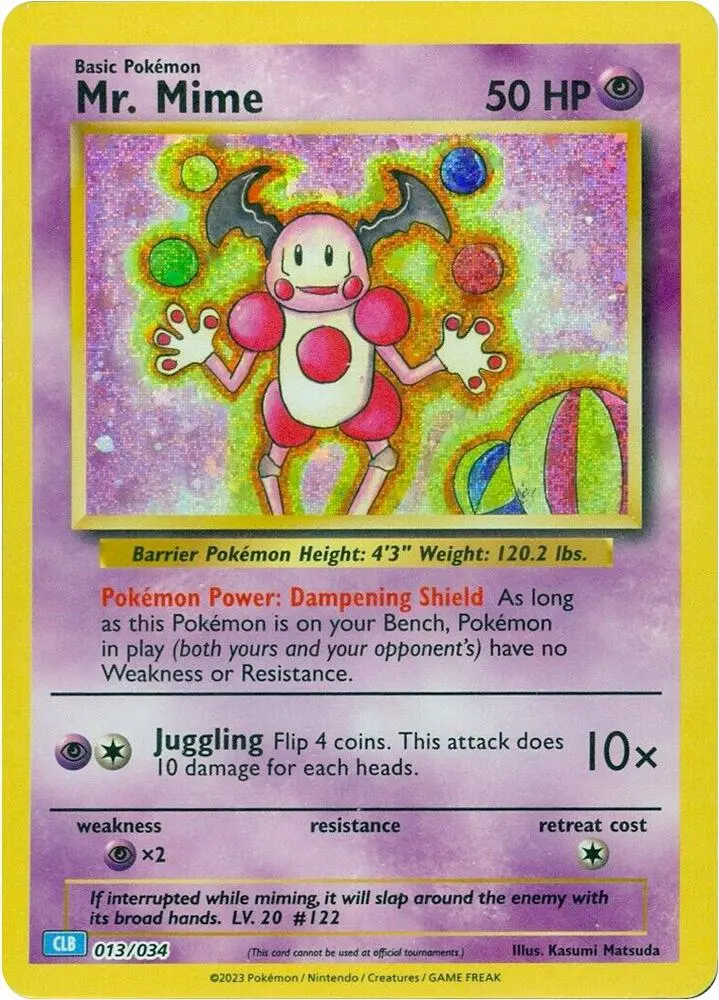 Mr. Mime, Trading Card Game Classic 013/034