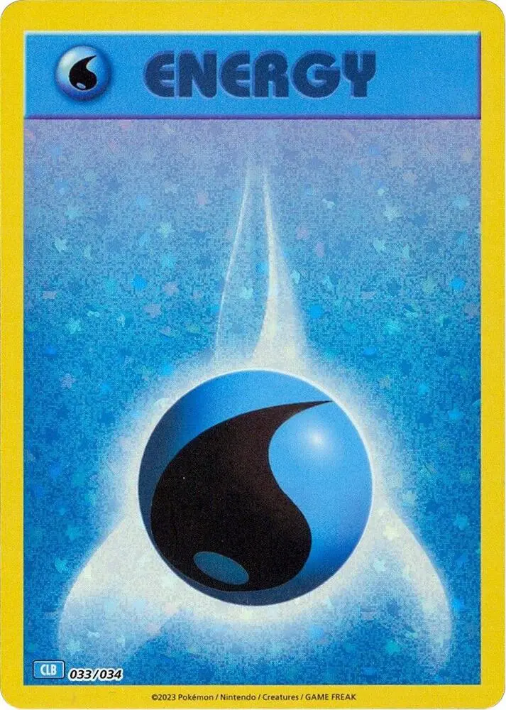 Basic Water Energy, Trading Card Game Classic 033/034