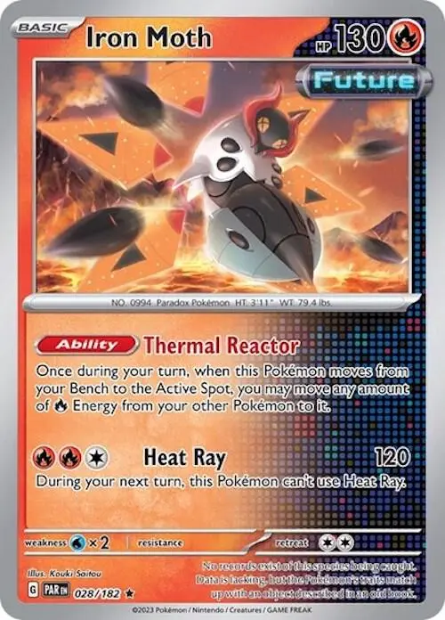 Iron Moth - 028/182 (Non-Holo), Deck Exclusives 028/182