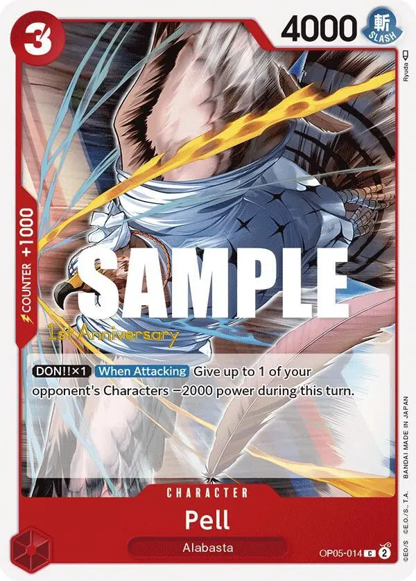 Pell, Awakening of the New Era: 1st Anniversary Tournament Cards OP05-014