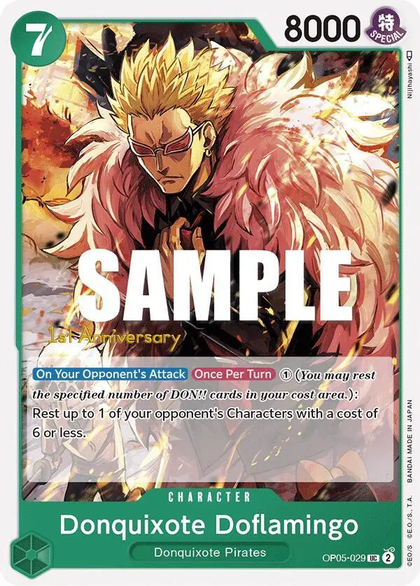 Donquixote Doflamingo, Awakening of the New Era: 1st Anniversary Tournament Cards OP05-029