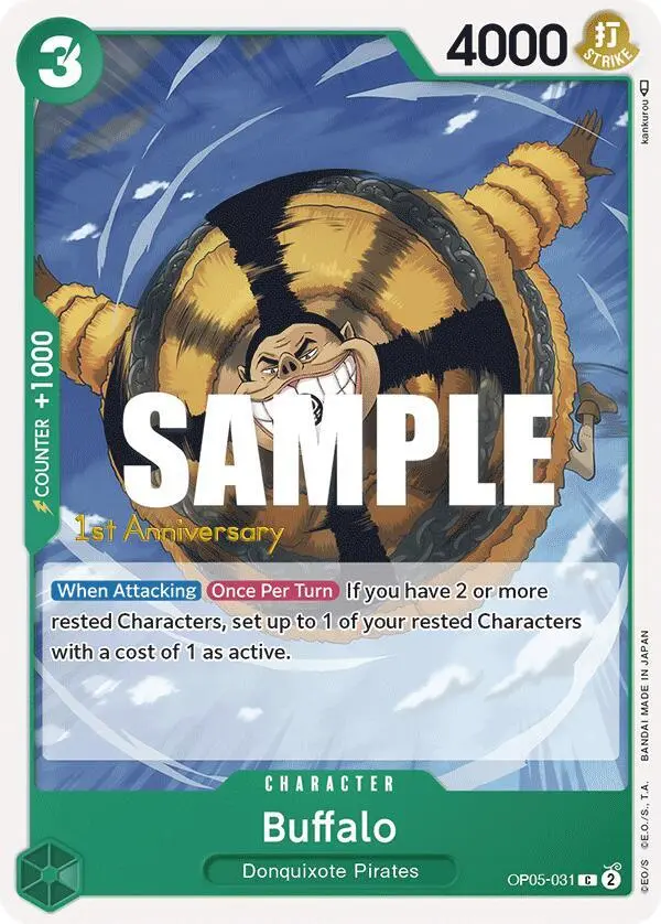 Buffalo, Awakening of the New Era: 1st Anniversary Tournament Cards OP05-031