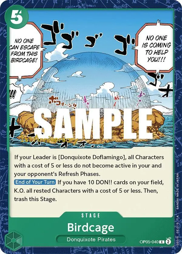 Birdcage, Awakening of the New Era: 1st Anniversary Tournament Cards OP05-040