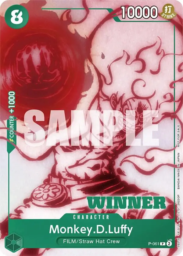 Monkey.D.Luffy (Starter Deck 11: Uta Deck Battle Winner), One Piece Promotion Cards P-061