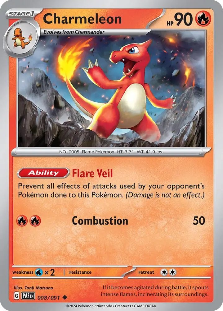 Charmeleon, Paldean Fates 008/91