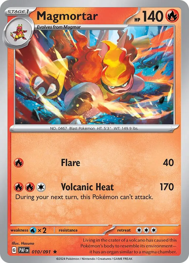 Magmortar, Paldean Fates 010/91