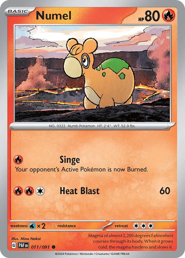 Numel, Paldean Fates 011/91