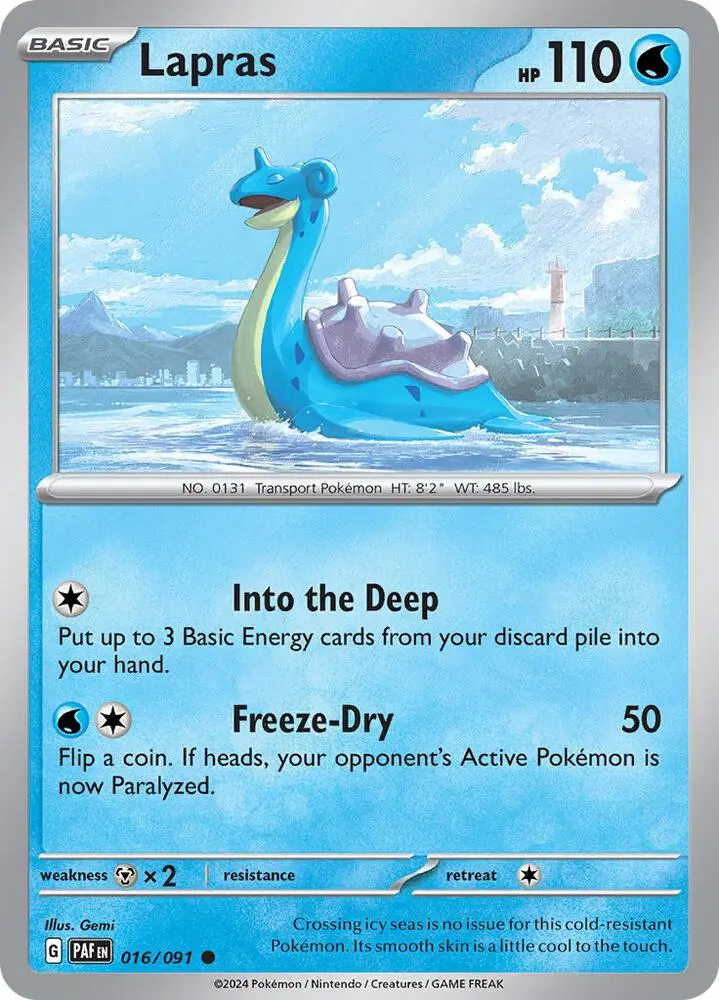 Lapras, Paldean Fates 016/91