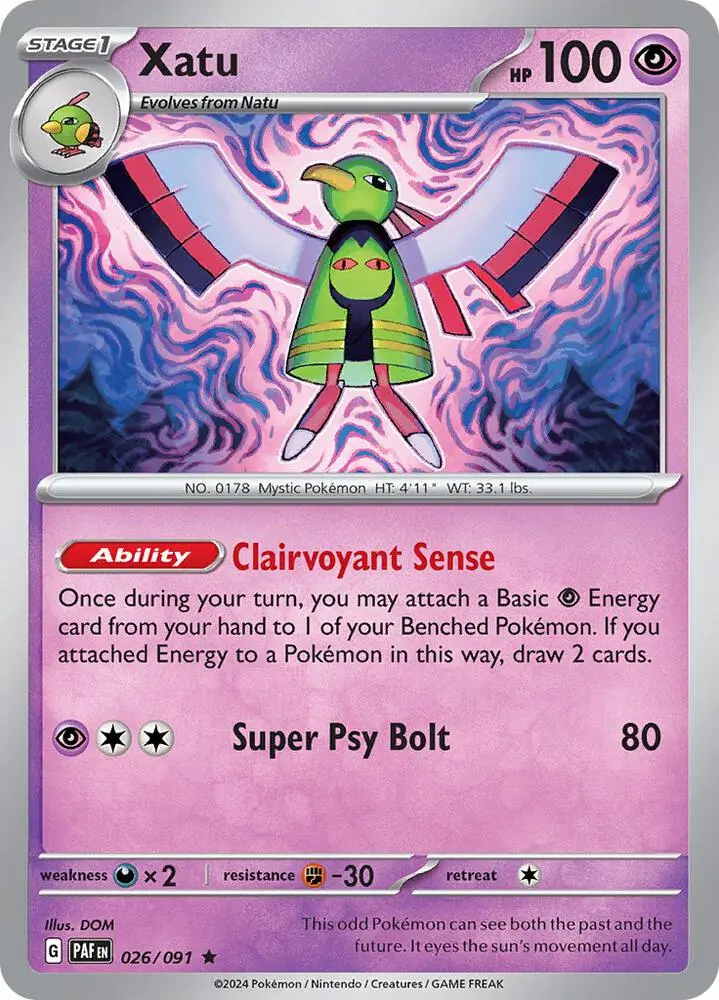 Xatu, Paldean Fates 026/91