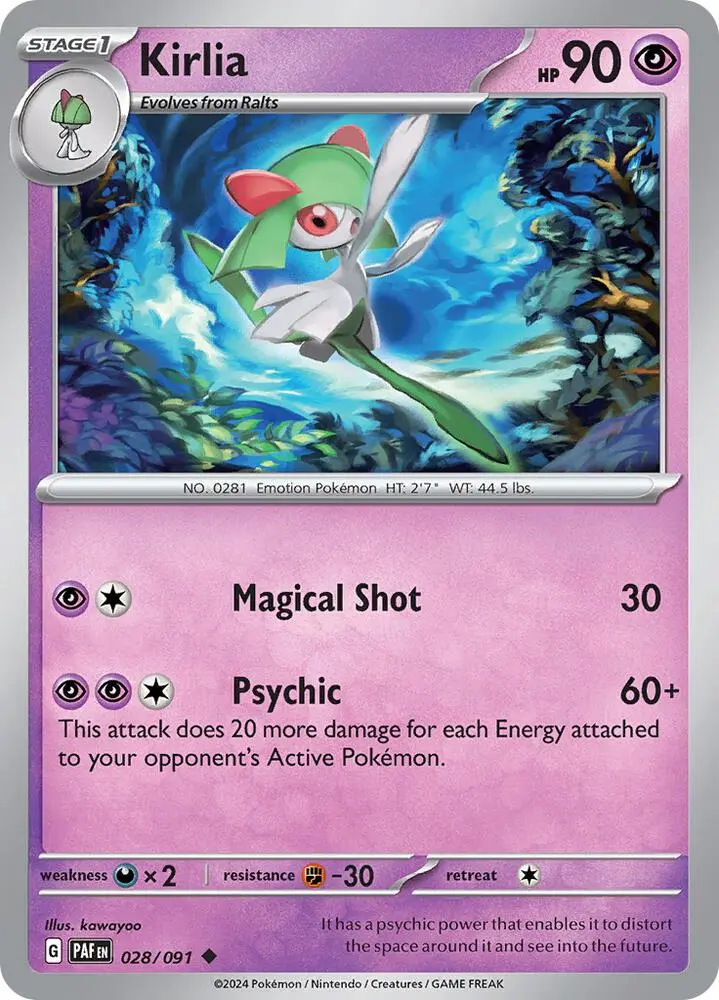 Kirlia, Paldean Fates 028/91