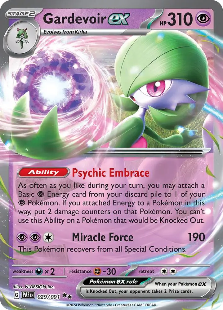 Gardevoir ex, Paldean Fates 029/91